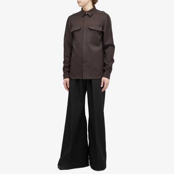 Rick Owens Wide Bela Wool Drill Pants