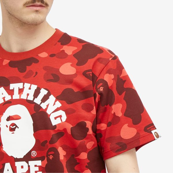 A Bathing Ape Colour Camo College T-Shirt