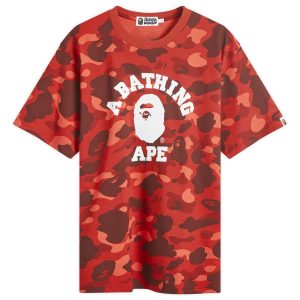 A Bathing Ape Colour Camo College T-Shirt