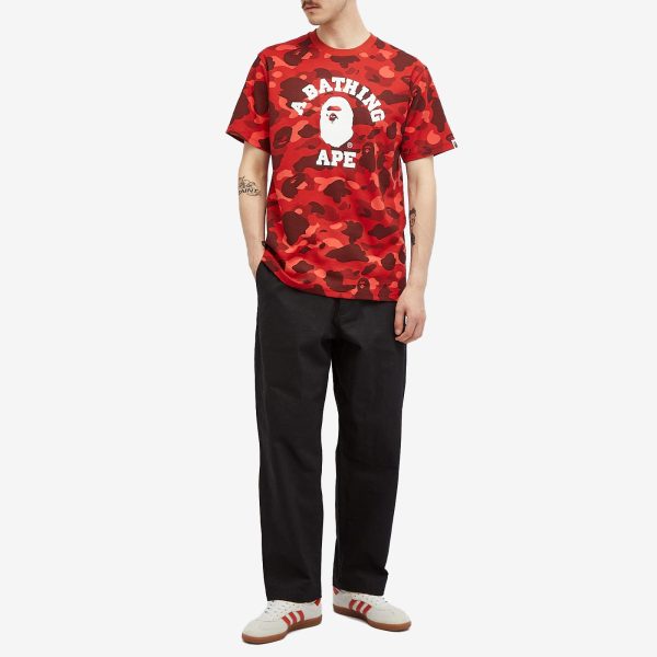 A Bathing Ape Colour Camo College T-Shirt