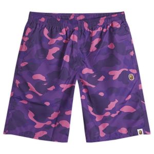 A Bathing Ape Colour Camo One Point Beach Short