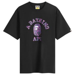 A Bathing Ape Colour Camo College T-Shirt