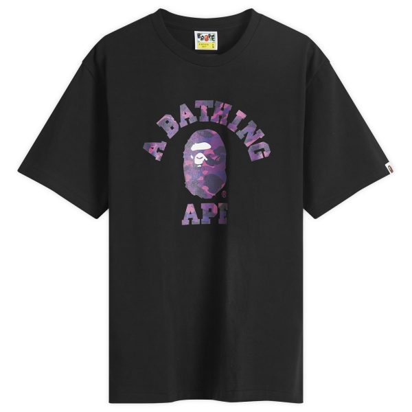 A Bathing Ape Colour Camo College T-Shirt