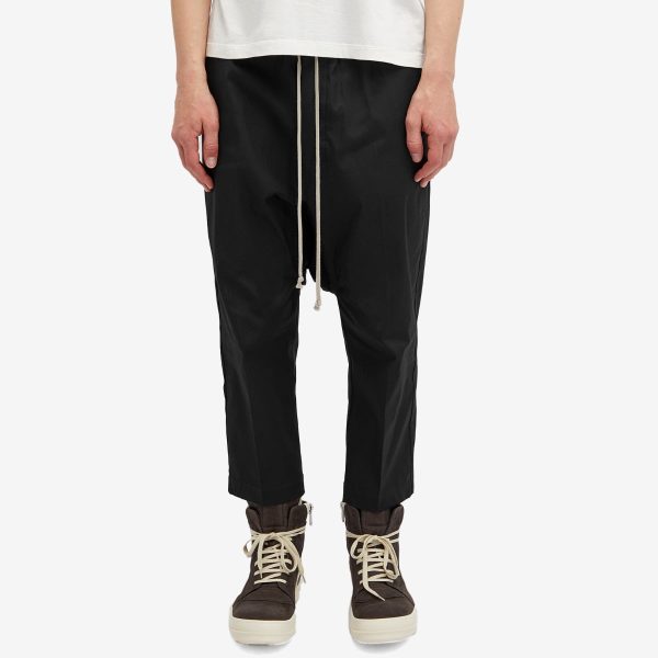 Rick Owens Drawstring Heavy Cropped Trousers