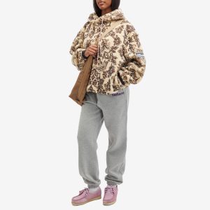 Aries Floral Oversized Fleece Hoodie