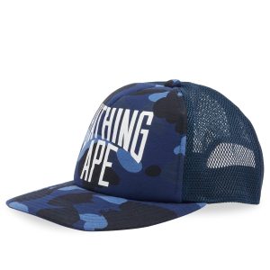 A Bathing Ape Colour Camo NYC Logo Mesh Cap