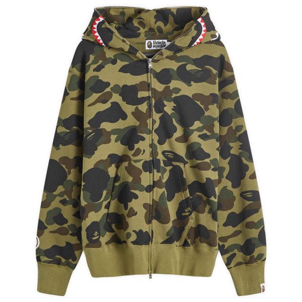 A Bathing Ape 1st Camo Shark Full Zip Hoodie Wide