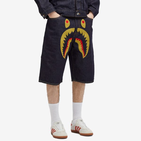 A Bathing Ape Shark Denim Shorts