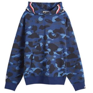 A Bathing Ape Colour Camo Shark Pullover Hoodie