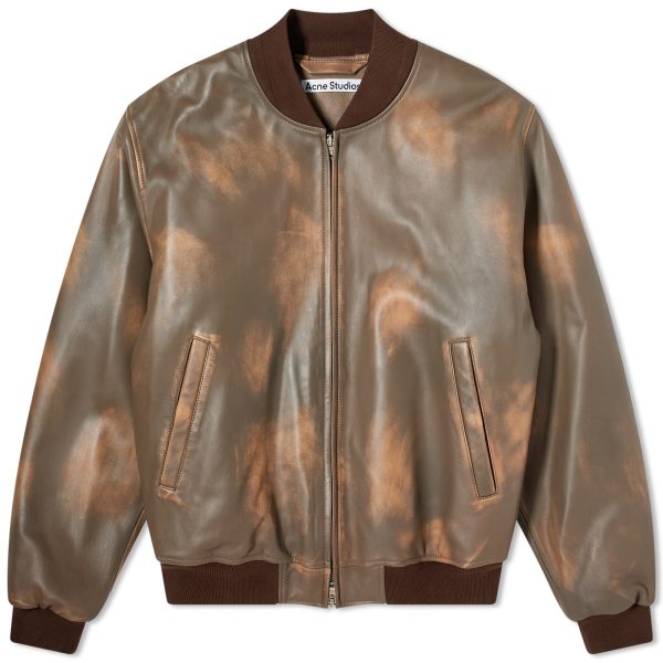 Acne Studios Lorlingo Leather Bomber Jacket