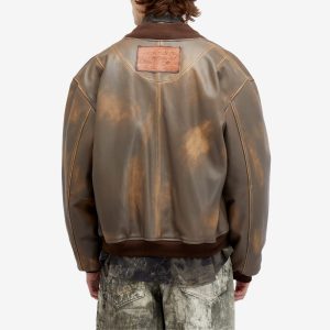 Acne Studios Lorlingo Leather Bomber Jacket