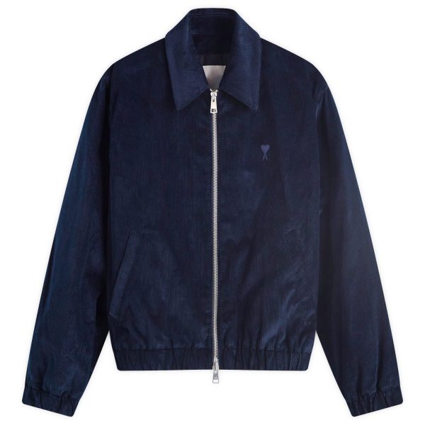 AMI Paris Zipped Corduroy Bomber Jacket