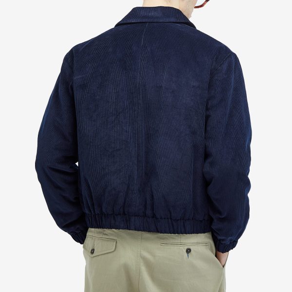 AMI Paris Zipped Corduroy Bomber Jacket