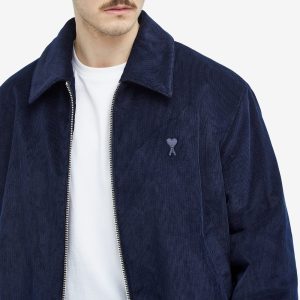 AMI Paris Zipped Corduroy Bomber Jacket