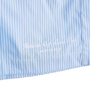 Sporty & Rich Hotel du Cap Cursive Poplin Short