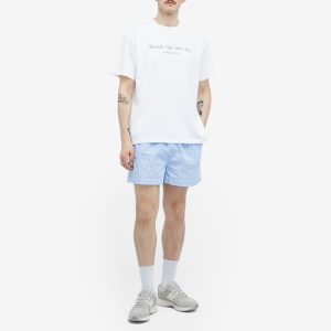 Sporty & Rich Hotel du Cap Cursive Poplin Short