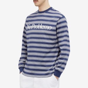 NoProblemo Logo Stripe Long Sleeve T-Shirt