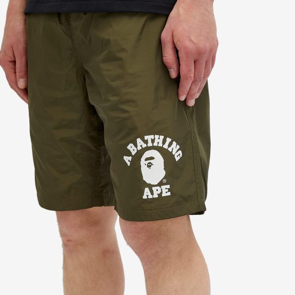 A Bathing Ape College Beach Shorts