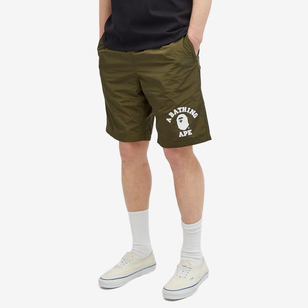 A Bathing Ape College Beach Shorts