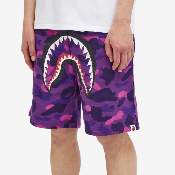 A Bathing Ape Colour Camo Shark Sweat Shorts