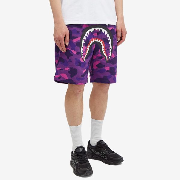 A Bathing Ape Colour Camo Shark Sweat Shorts