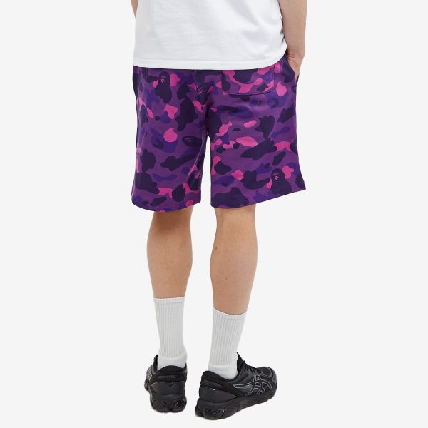 A Bathing Ape Colour Camo Shark Sweat Shorts