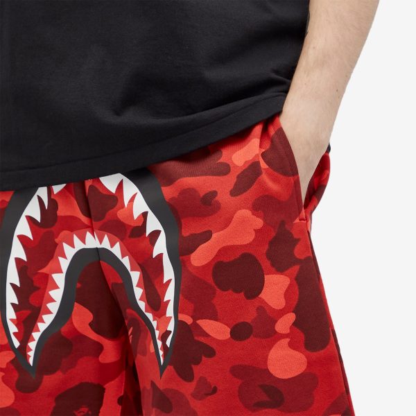 A Bathing Ape Colour Camo Shark Sweat Shorts