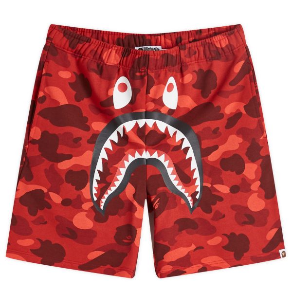 A Bathing Ape Colour Camo Shark Sweat Shorts