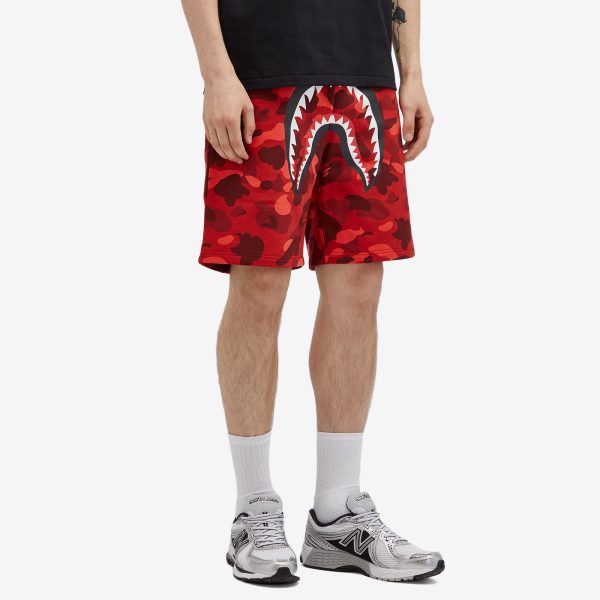 A Bathing Ape Colour Camo Shark Sweat Shorts