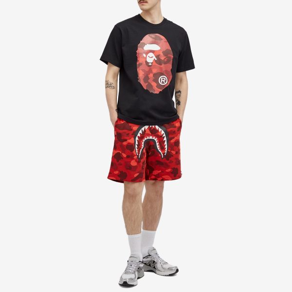 A Bathing Ape Colour Camo Shark Sweat Shorts