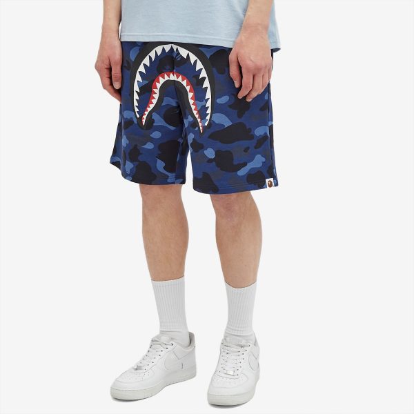 A Bathing Ape Colour Camo Shark Sweat Shorts