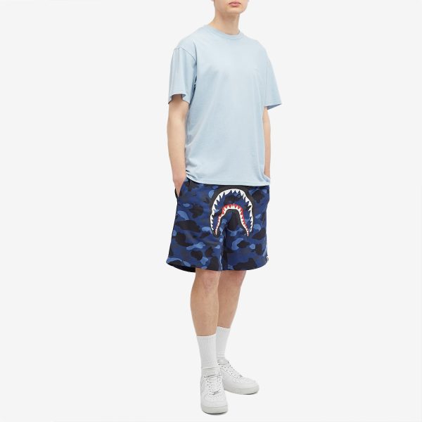 A Bathing Ape Colour Camo Shark Sweat Shorts