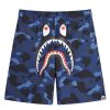 A Bathing Ape Colour Camo Shark Sweat Shorts