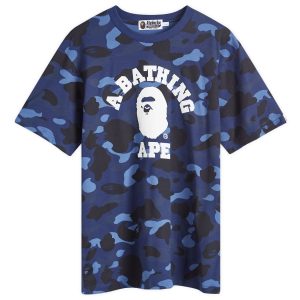 A Bathing Ape Colour Camo College T-Shirt