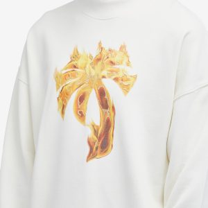 Palm Angels Burning Palm Crew Sweat