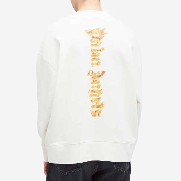 Palm Angels Burning Palm Crew Sweat