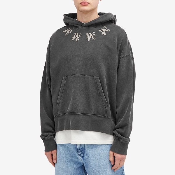 Palm Angels Statement Monogram Popover Hoodie