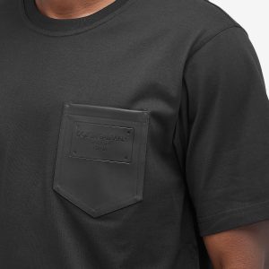 Dolce & Gabbana Leather Pocket T-Shirt