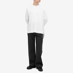 Dries Van Noten Hemron Poplin Back Long Sleeve T-Shirt