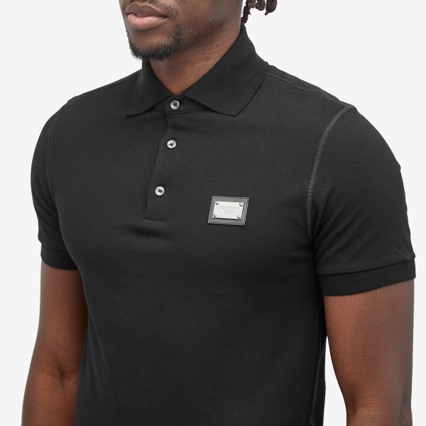 Dolce & Gabbana Badge Logo Polo Shirt