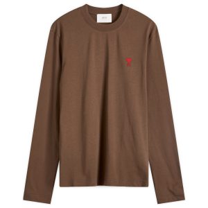 AMI Paris Small A Heart Long Sleeve T-Shirt