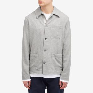 Dries Van Noten Callop Wool Cashmere Shirt Jacket