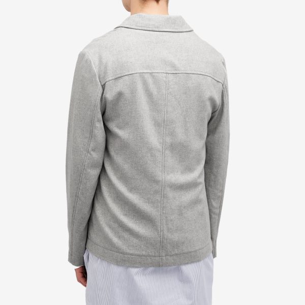 Dries Van Noten Callop Wool Cashmere Shirt Jacket