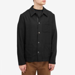 Dries Van Noten Callop Wool Cashmere Shirt Jacket