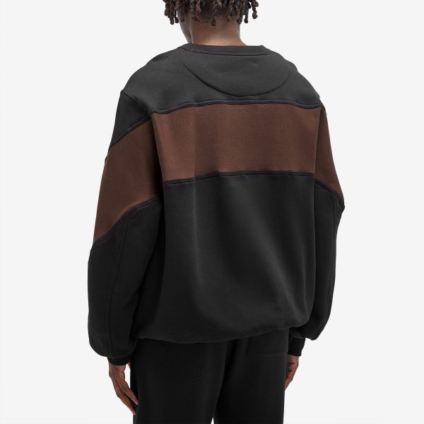 Dries Van Noten Handy Panel Sleeve Crew Sweatshirt