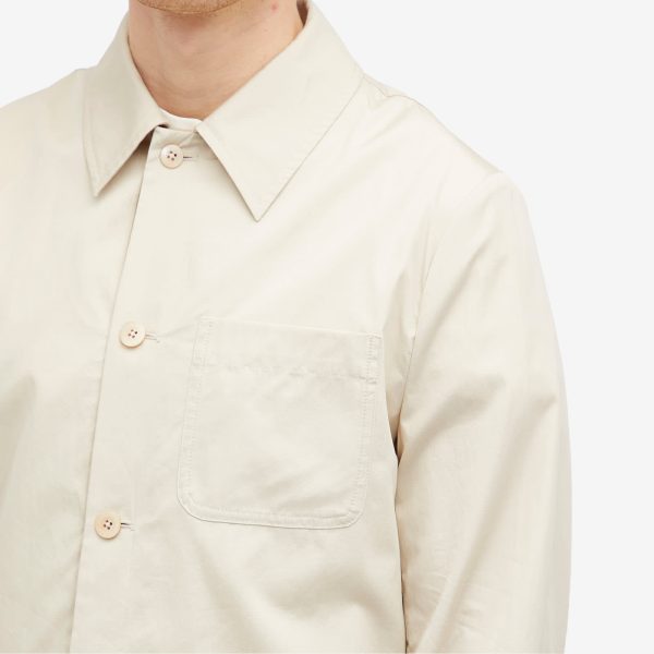 Dries Van Noten Collap Cotton Shirt Jacket