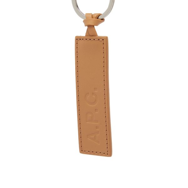 A.P.C. Leather Logo Keyring