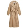 Max Mara Trench Coat with Knitted Sleeves