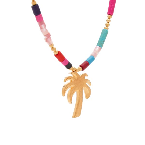 Palm Angels PA Monogram Beads Necklace