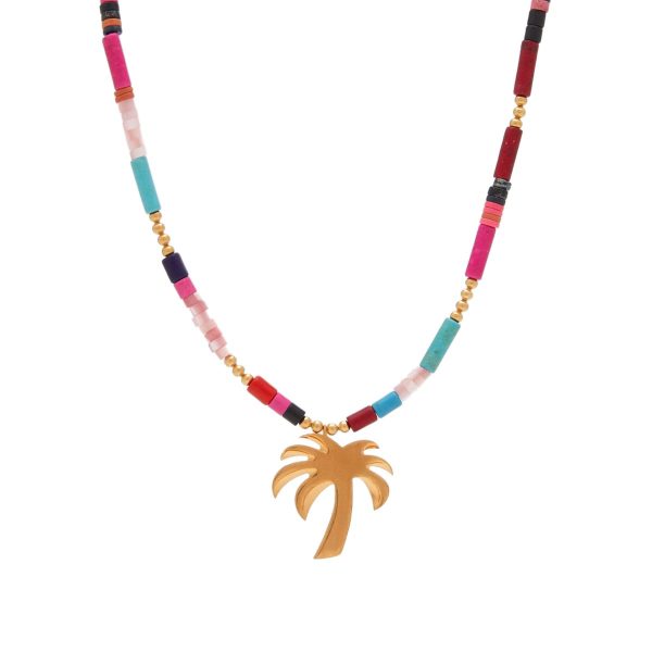 Palm Angels PA Monogram Beads Necklace